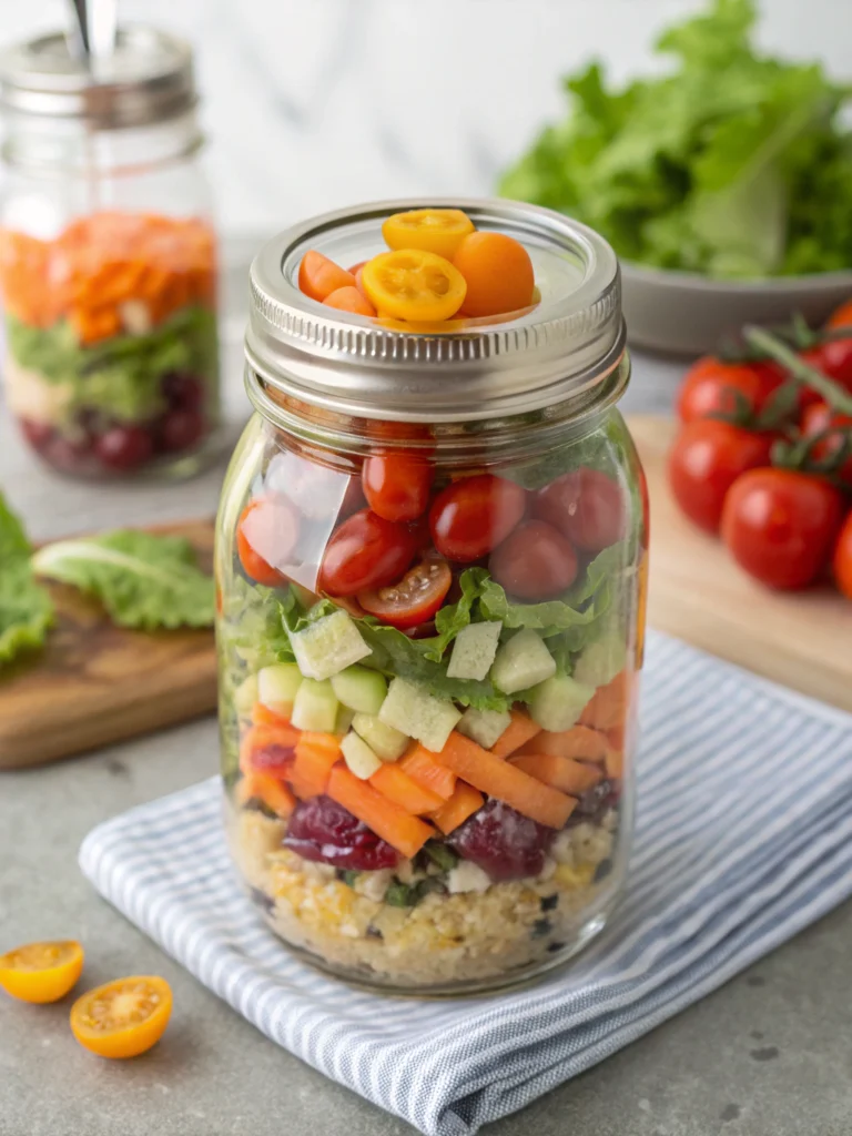 Mason Jar Salad Formula: 5 Days Meal Prep in 20 Minutes