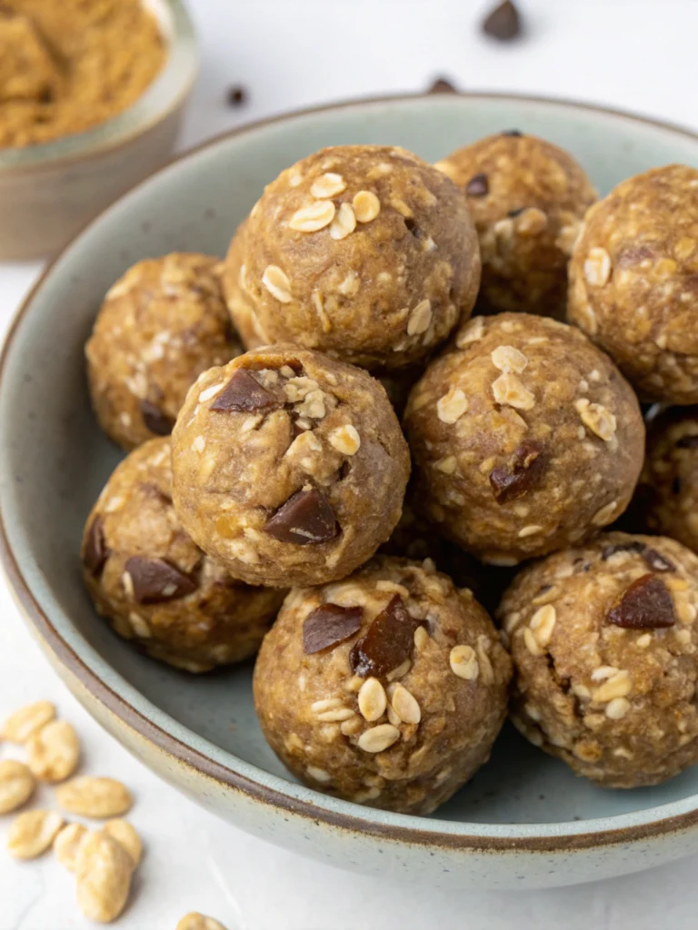 No-Bake Peanut Butter Energy Balls (15 Minutes!)