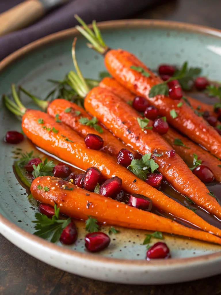Perfect Pomegranate Glazed Carrots in 25 Minutes