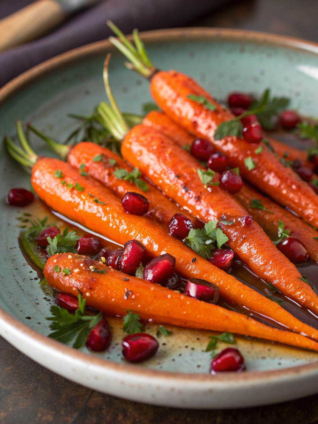 Perfect Pomegranate Glazed Carrots in 25 Minutes