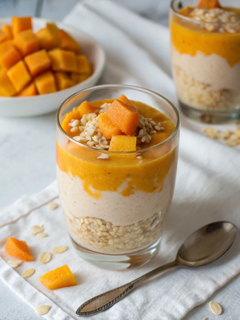 Quick 10-Minute Mango Oatmeal Breakfast Smoothie