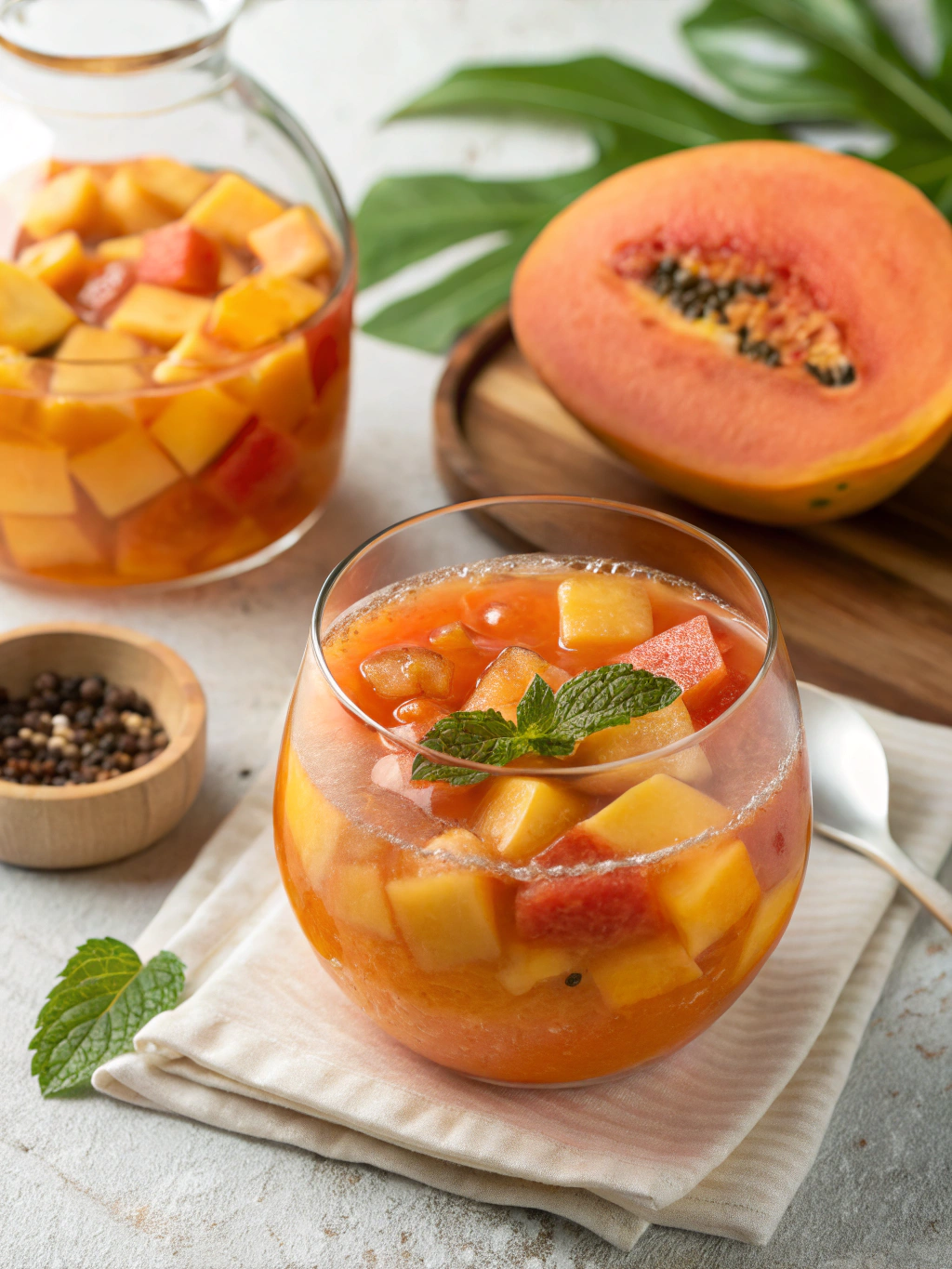 Quick 10-Minute Papaya Mango Punch Recipe