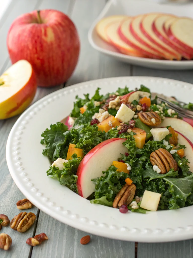Quick 15-Minute Apple Kale Salad Recipe