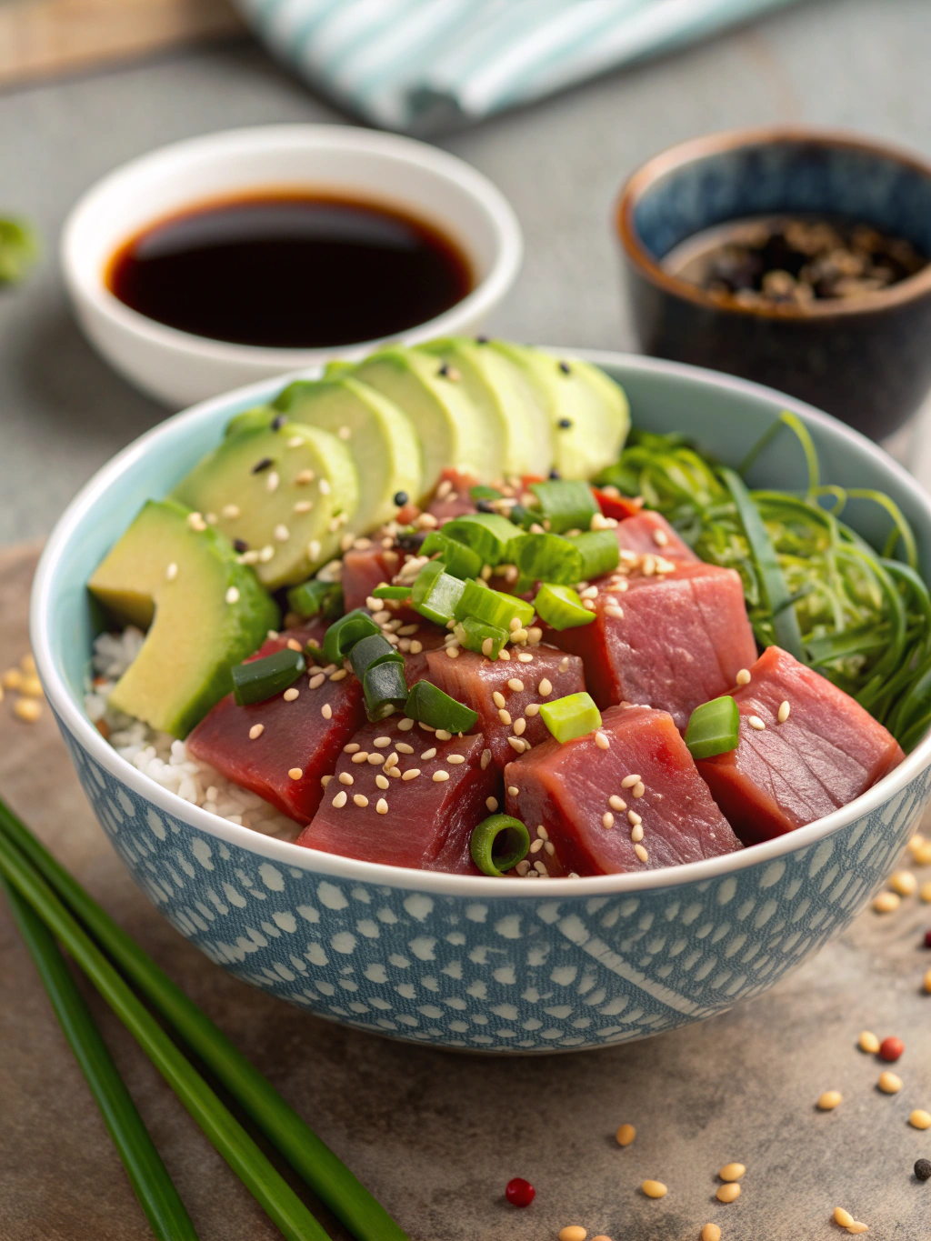 Quick 25-Minute Ahi Tuna Poke Bowl Recipe