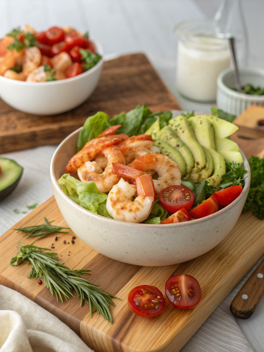 Warm Shrimp Salad Ingredients