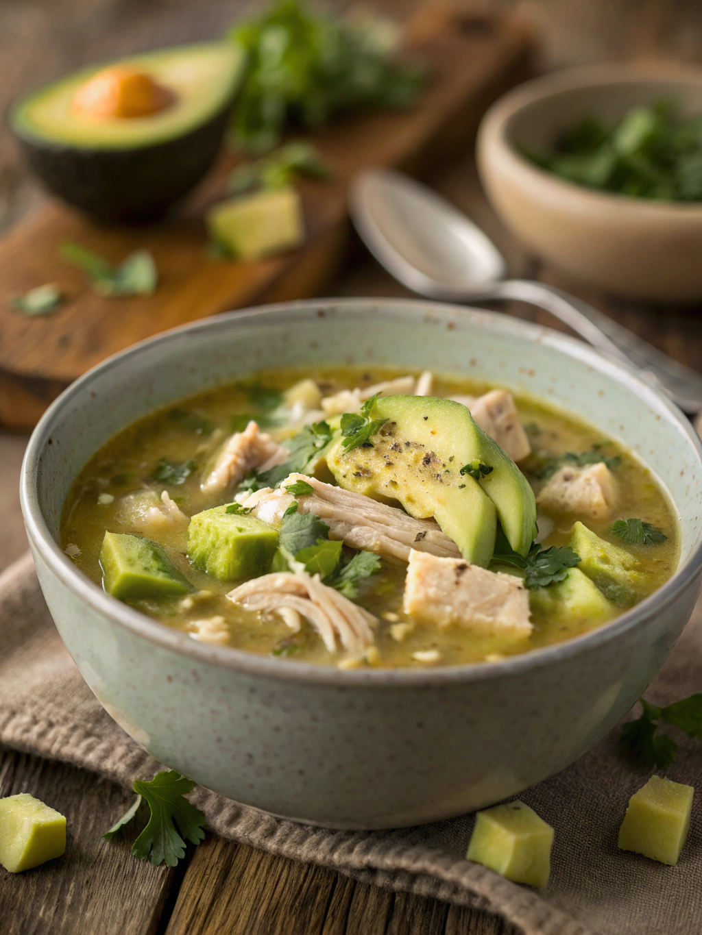 Quick 30-Minute Avocado Chicken Soup Recipe