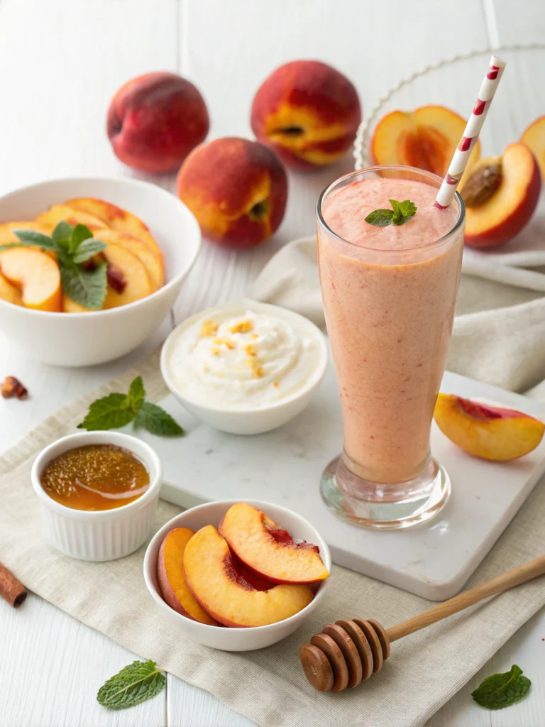 Quick 4-Minute Nectarine Blush Smoothie Recipe