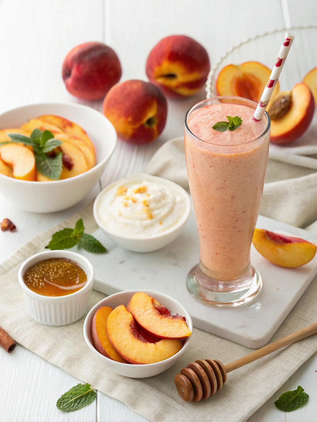 Quick 4-Minute Nectarine Blush Smoothie Recipe