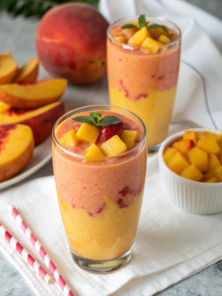 Quick 5-Minute Mango Peach Smoothie Recipe