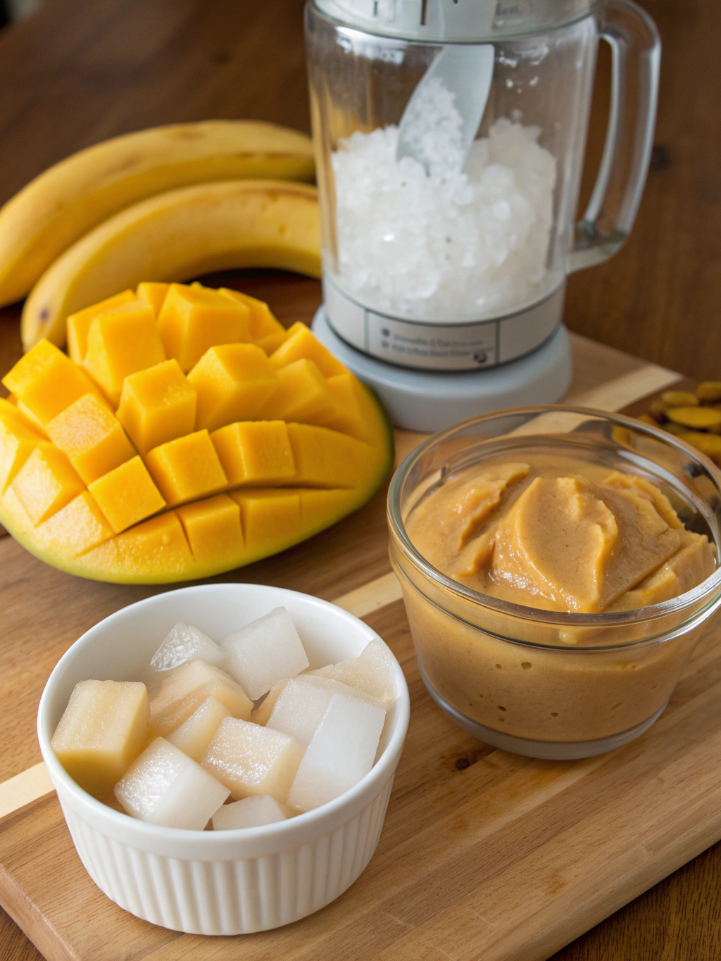 Peanut Butter Mango Smoothie Ingredients