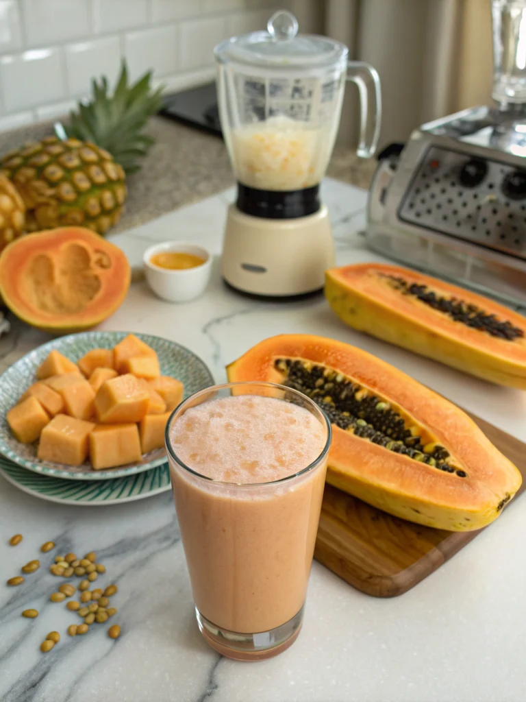 Quick Papaya Batido Recipe in 10 Minutes