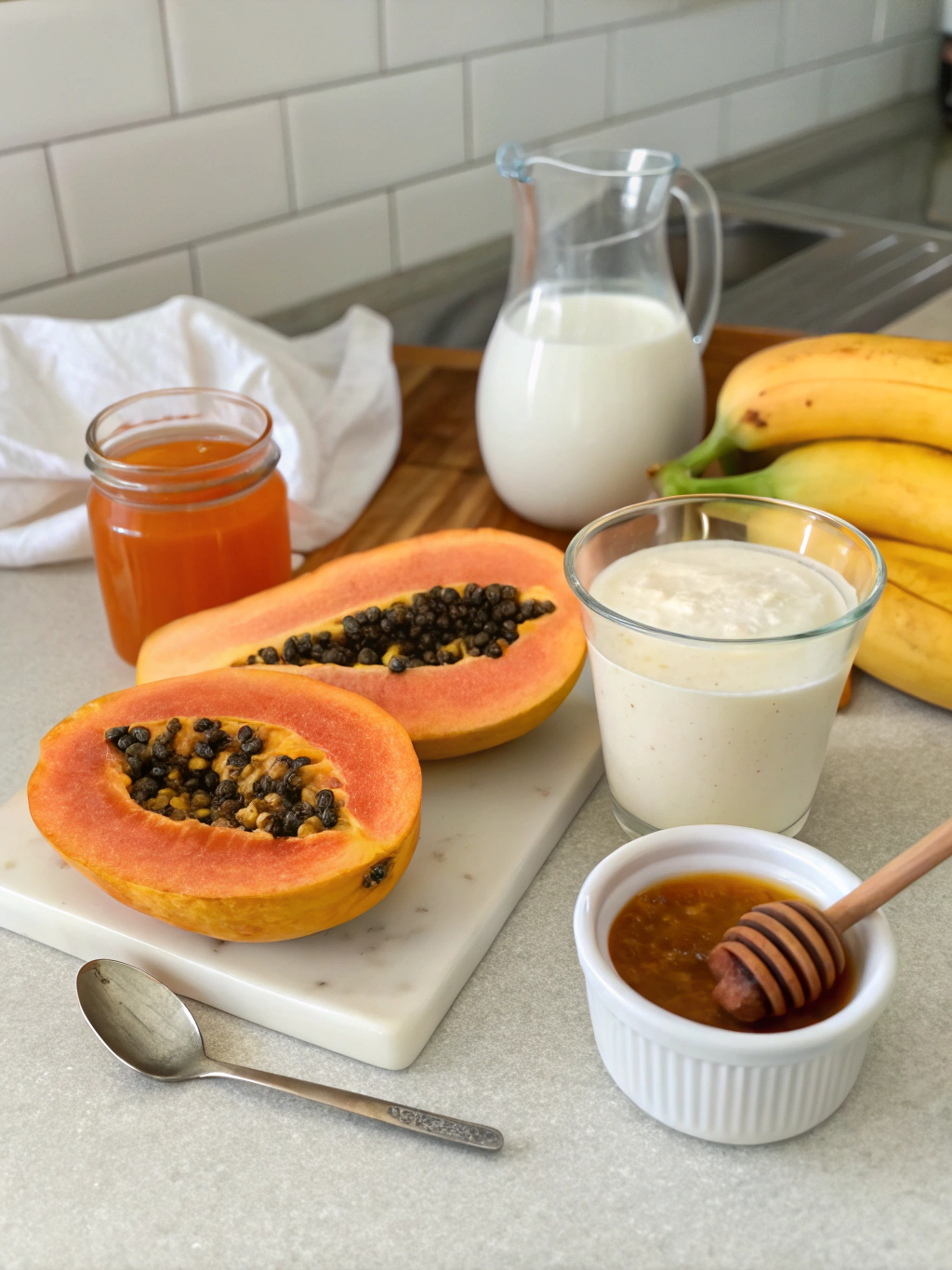 Papaya Smoothie Ingredients