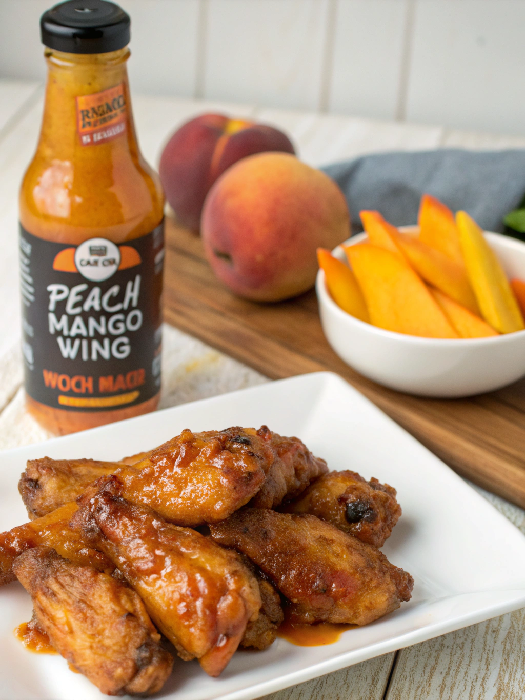 Quick Peach-Mango-Habanero Wing Sauce (20 Min!)