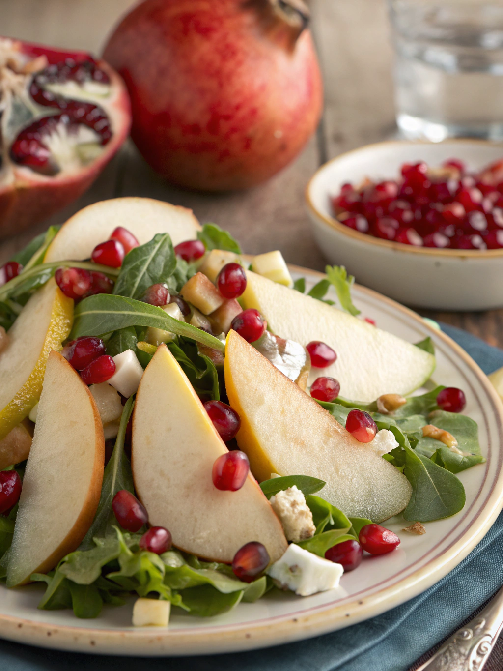 Ingredients for Pear Pomegranate Salad