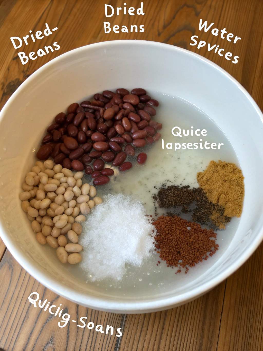 Quick Soak Beans Ingredients