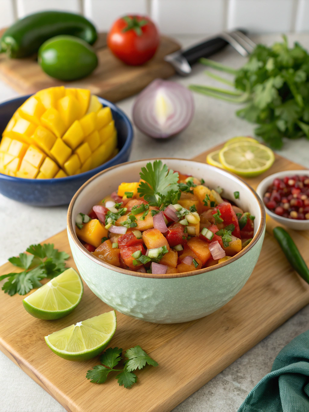 Quick Spicy Fruit Salsa Recipe (15 Minutes!)