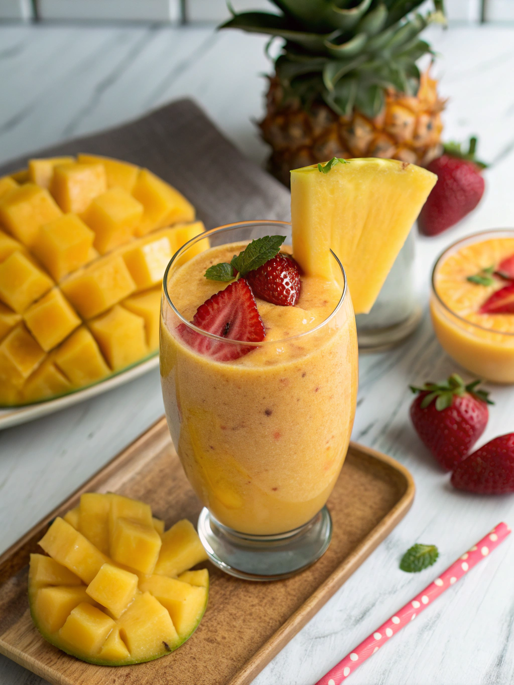Quick Tropical Fruit Smoothie in 10 Minutes