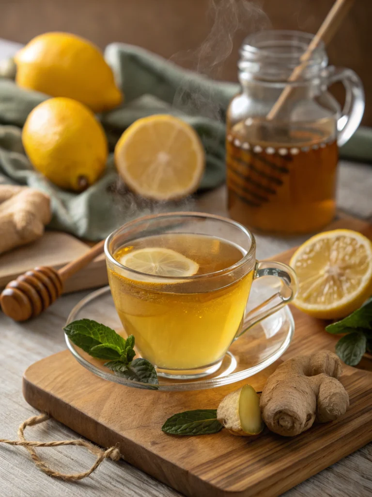Easy 10-Minute Lemon Ginger Tea Recipe