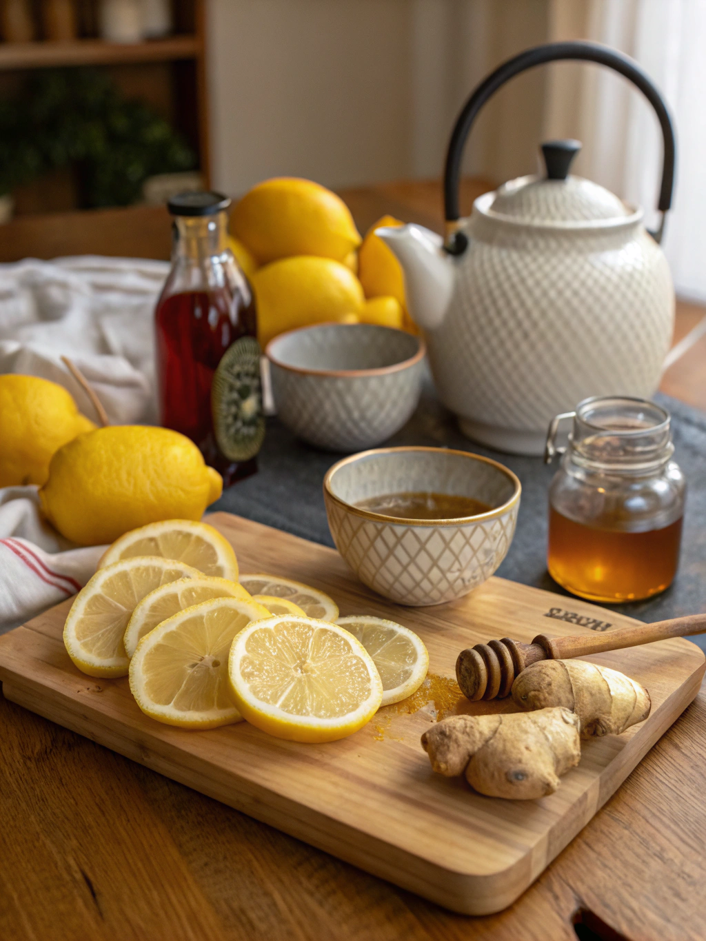 Lemon Ginger Tea Recipe Ingredients