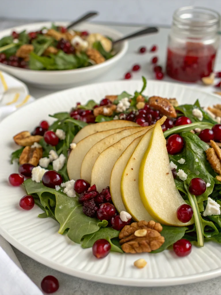 Easy 15-Minute Cranberry Pear Salad Recipe