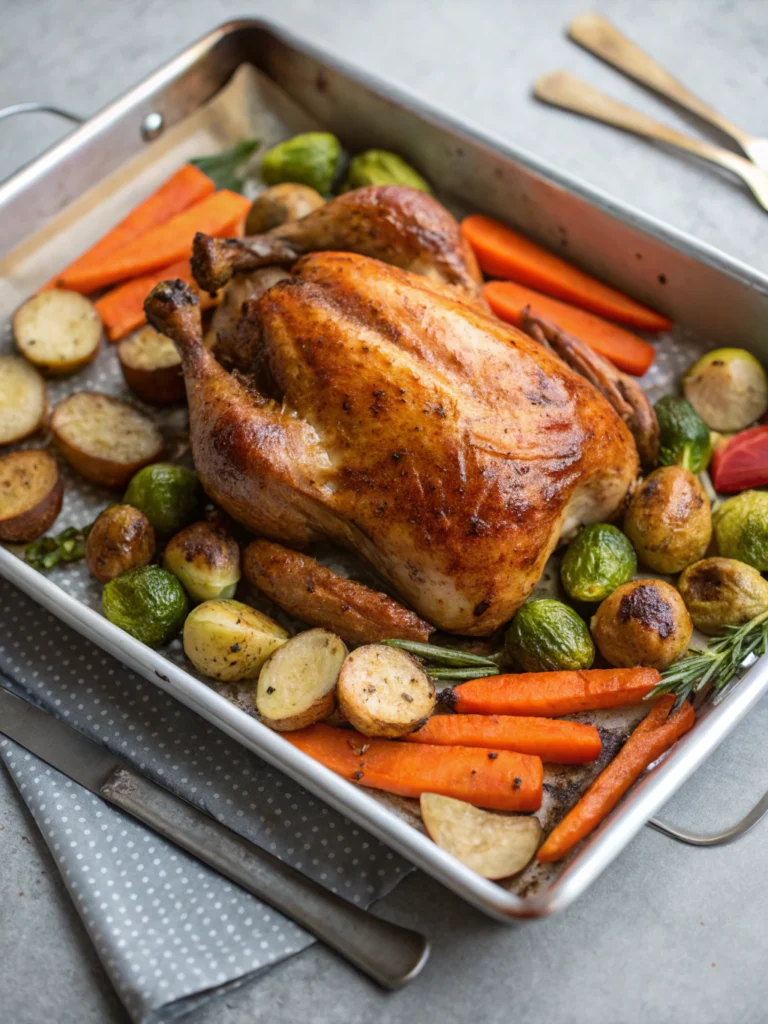 Easy 30-Minute Sheet Pan Greek Turkey Dinner
