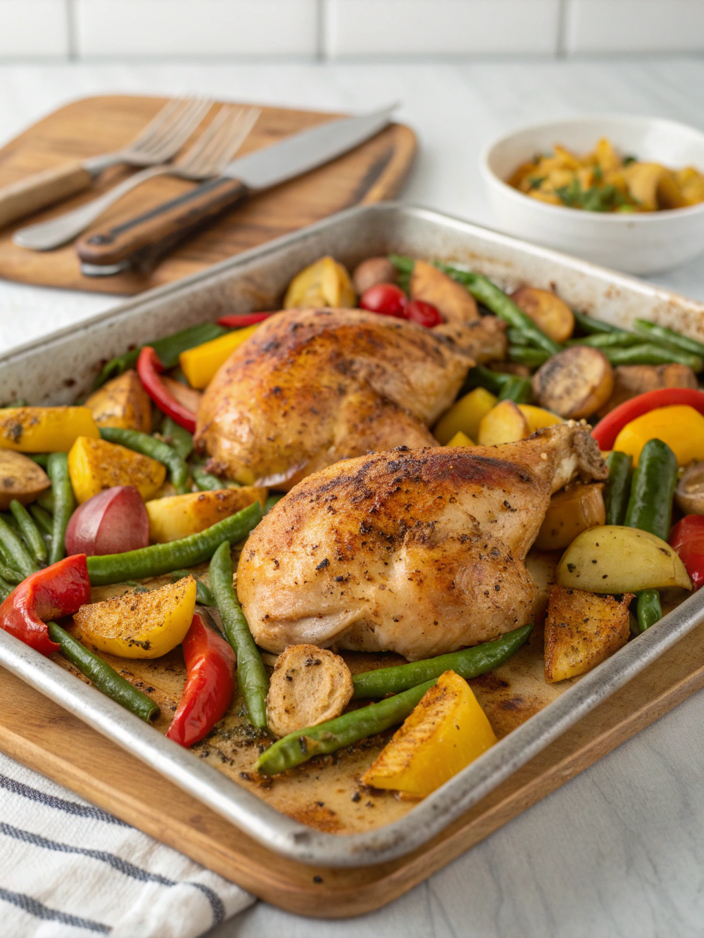 Easy 30-Minute Sheet Pan Indian Chicken Dinner