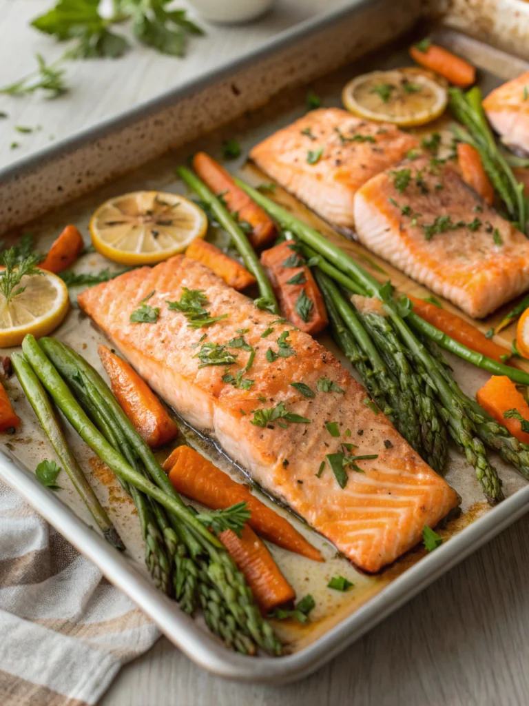 Easy 30-Minute Sheet Pan Salmon and Asparagus