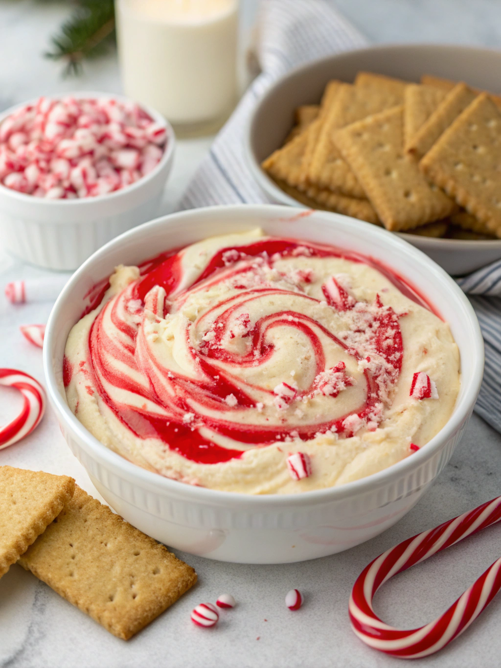 Easy Candy Cane Cheesecake Dip (15 Minutes!)