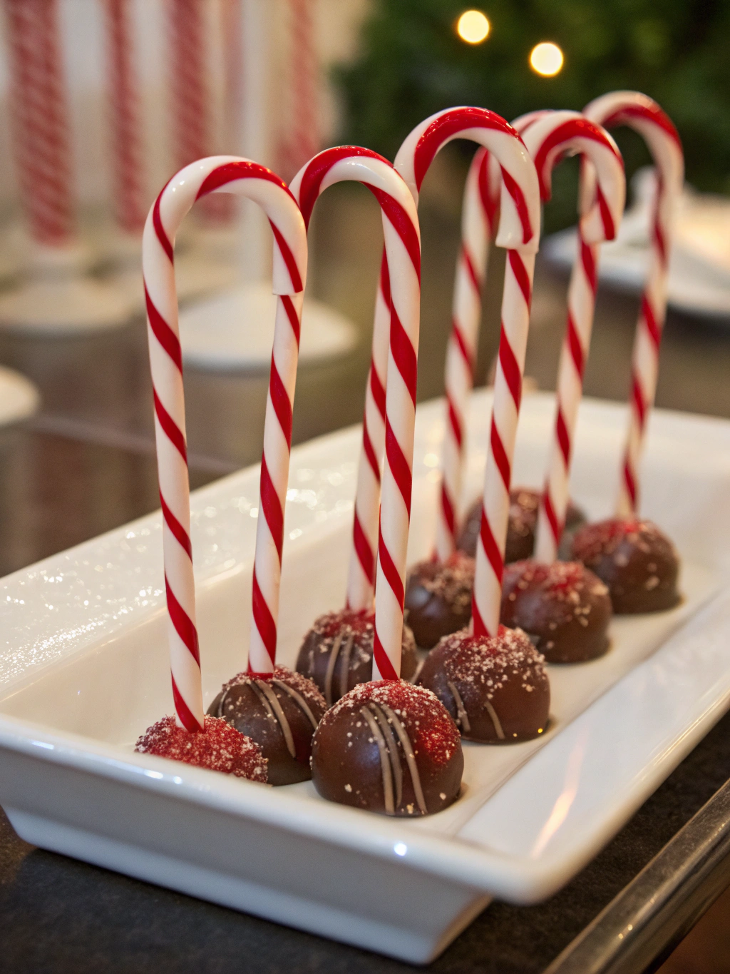 Easy Candy Cane Hot Chocolate Stirrers (20 Min!)