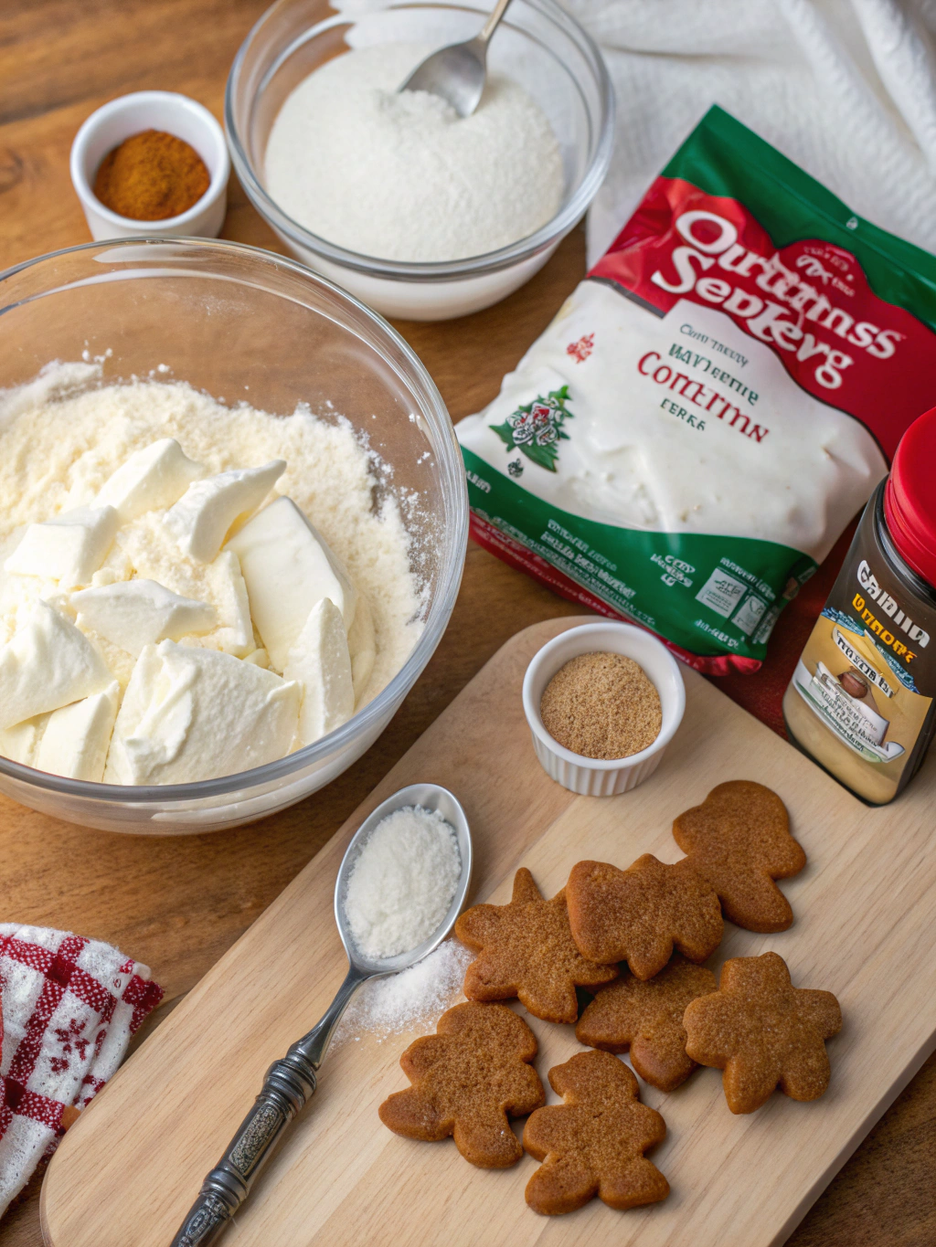 Christmas Sugar Cookie Dip Ingredients