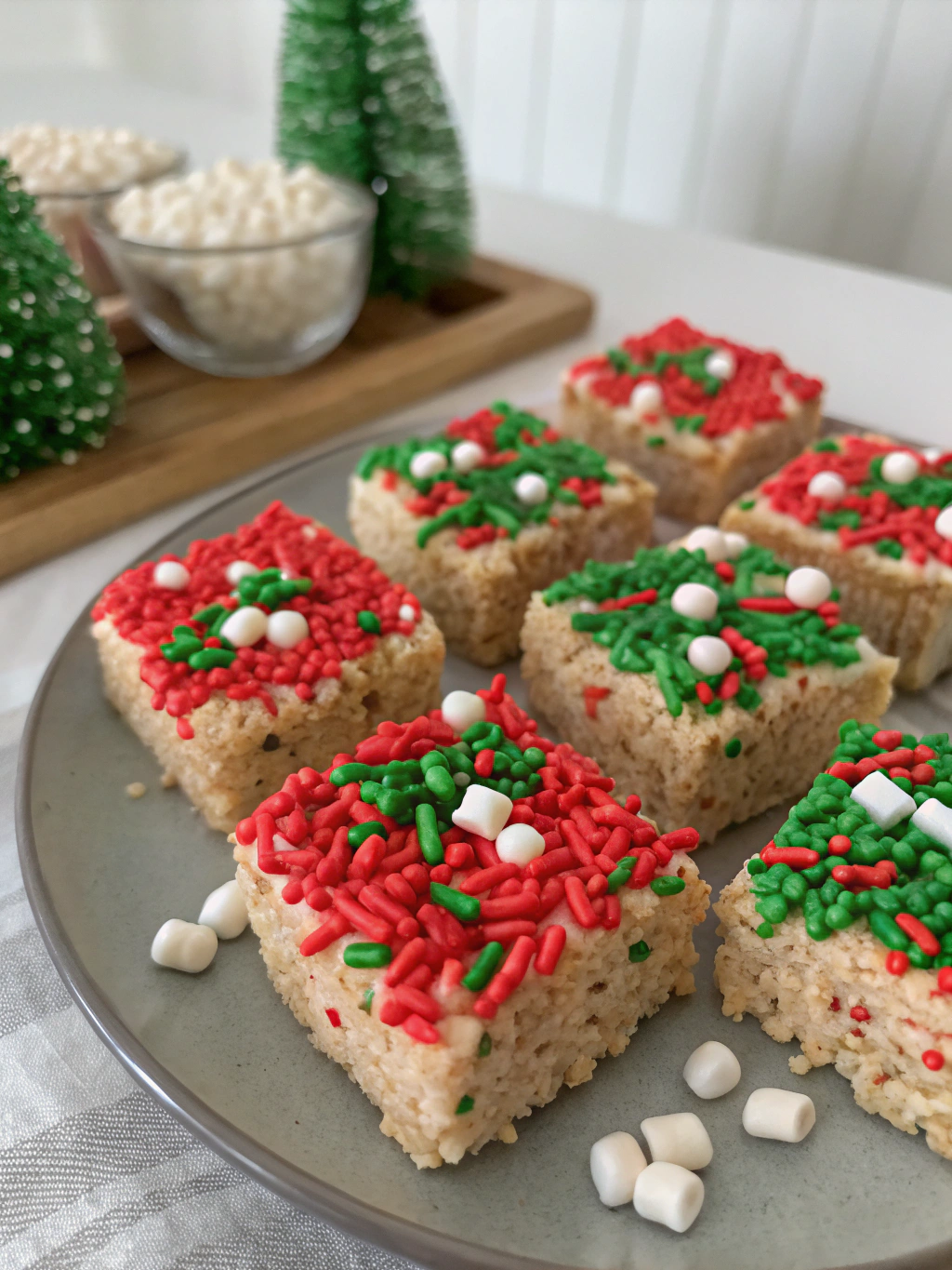Easy Christmas Tree Rice Krispie Treats in 25 Minutes