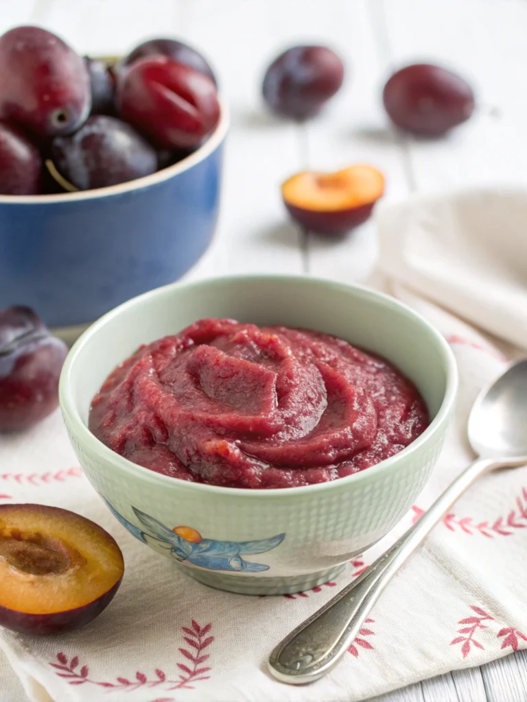 Easy Homemade Plum Baby Food in 20 Minutes