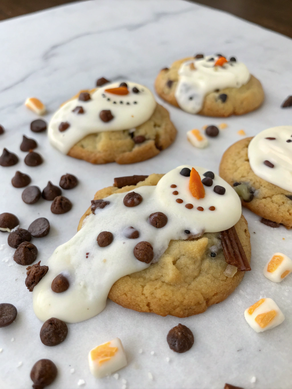 Ingredients for Melted Snowman Cookies