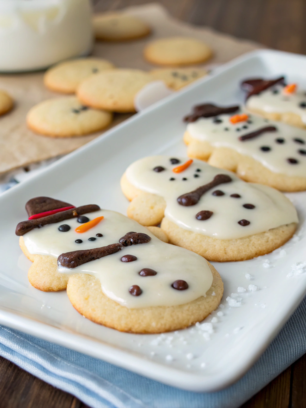 Easy Melted Snowman Cookies in 30 Minutes