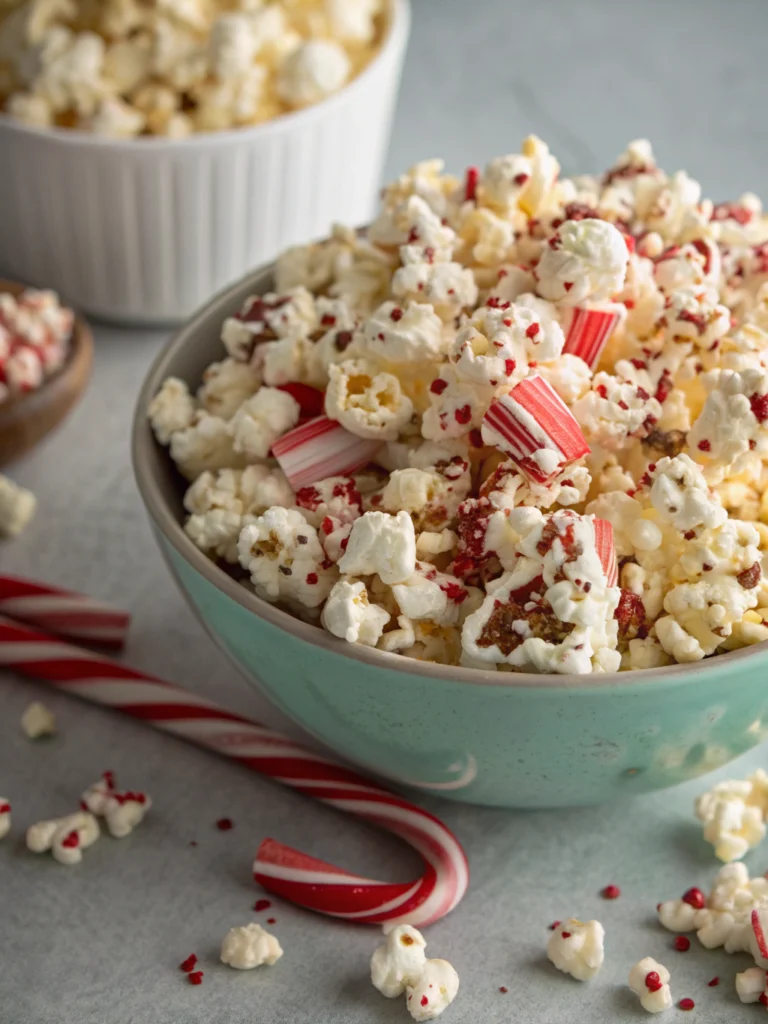 Easy Peppermint Bark Popcorn (Ready in 20 Minutes!)