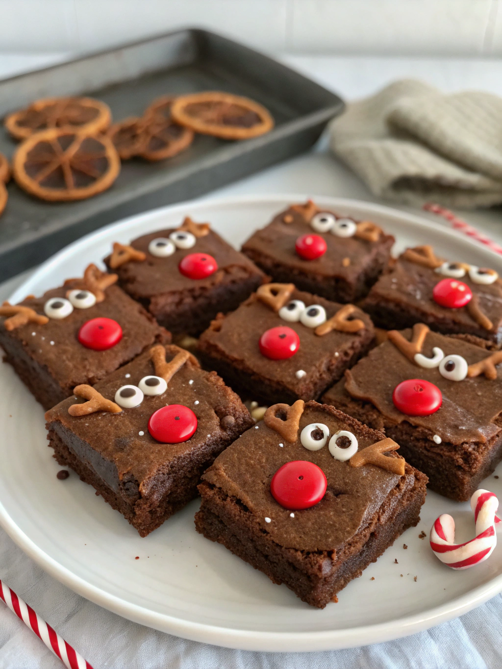 Easy Rudolph Brownies Recipe (30-Minute Christmas Fun!)