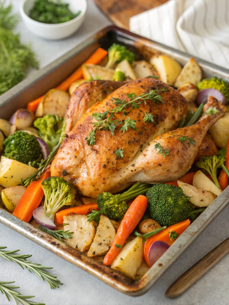 Easy Sheet Pan Mediterranean Chicken in 30 Minutes