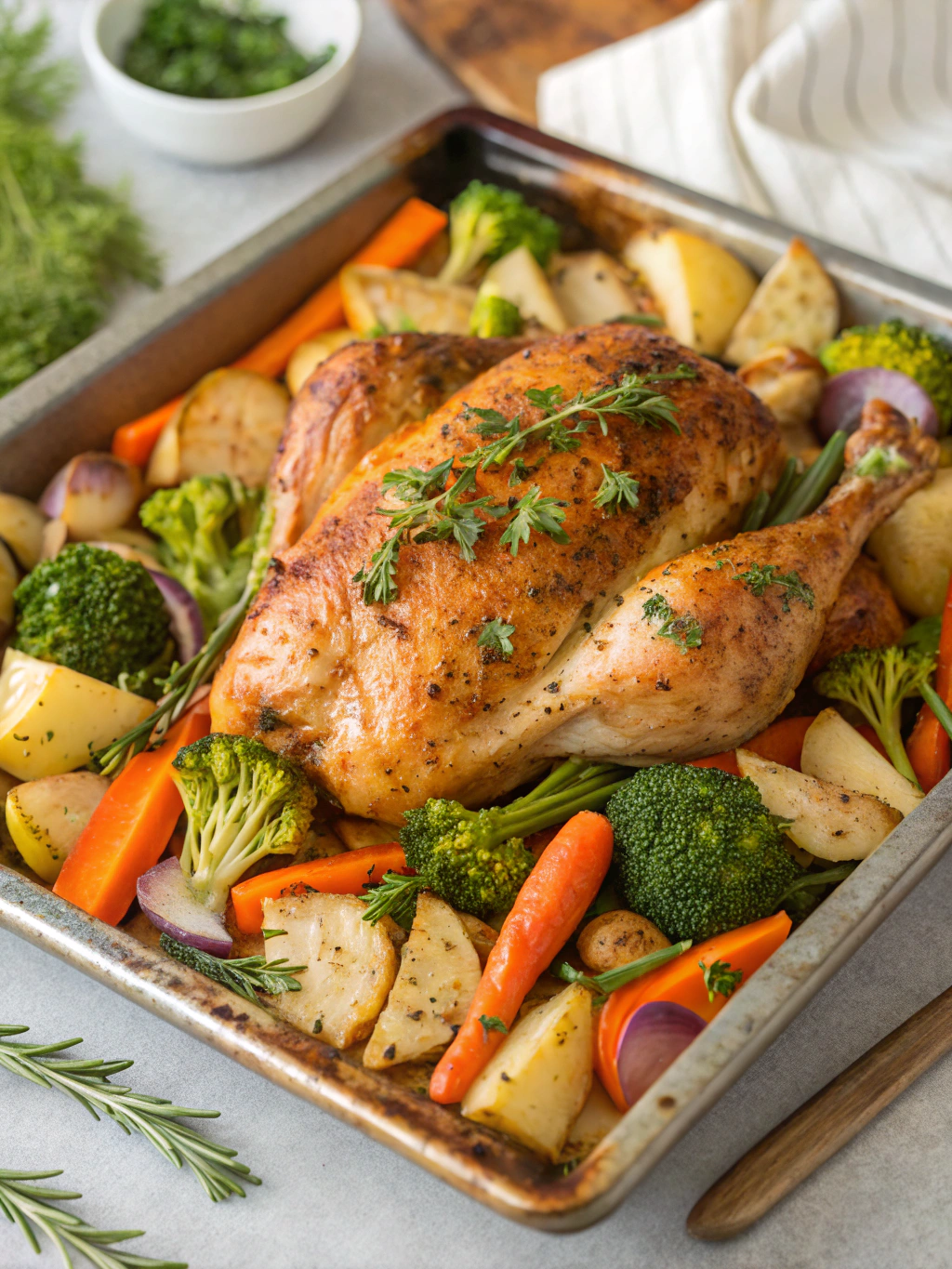 Easy Sheet Pan Mediterranean Chicken in 30 Minutes