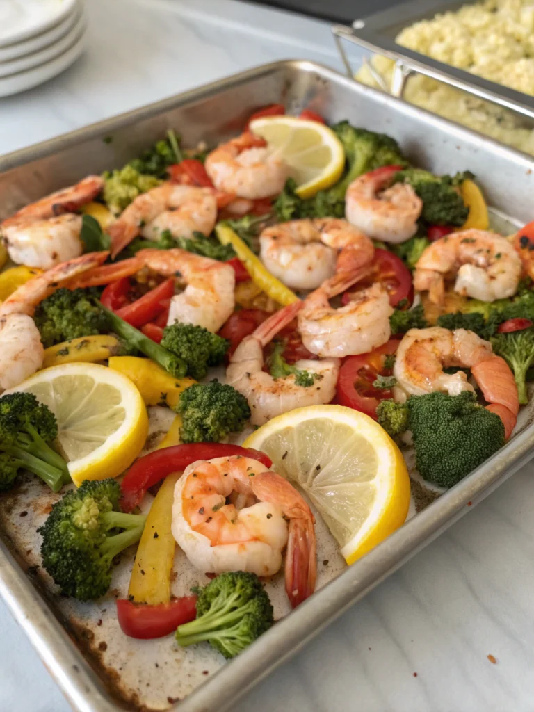 Easy Sheet Pan Shrimp & Cauliflower (25 Minutes!)