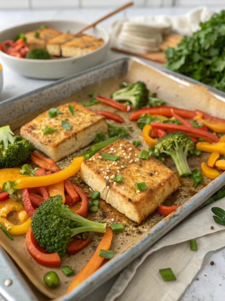 Easy Sheet Pan Tofu and Carrots (One Pan, 28 Min!)