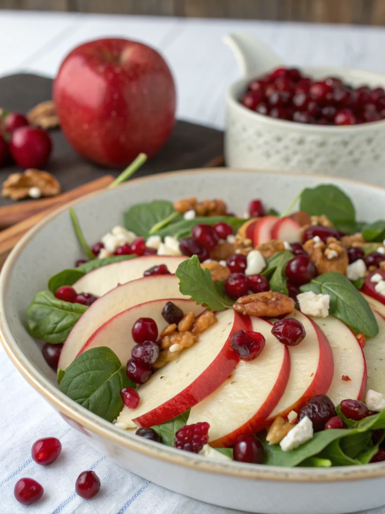 Fresh Apple-Cranberry Salad in 25 Minutes
