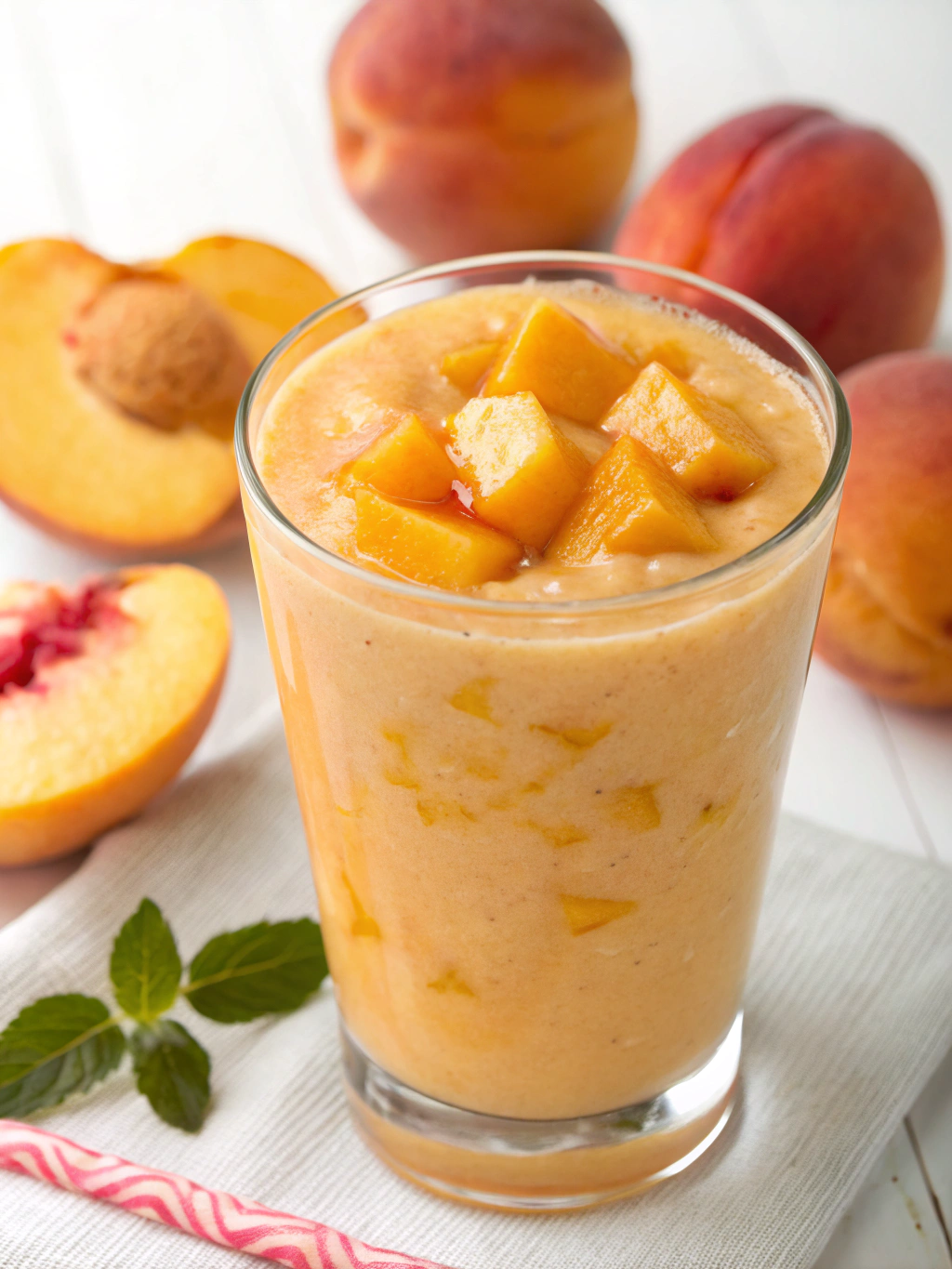 Quick 5-Minute Peach Banana Smoothie Recipe