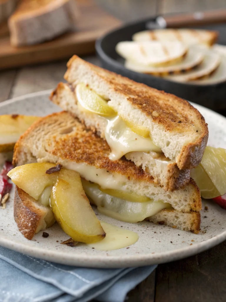 Quick Grilled Brie & Pear Sandwich (15 Minutes!)