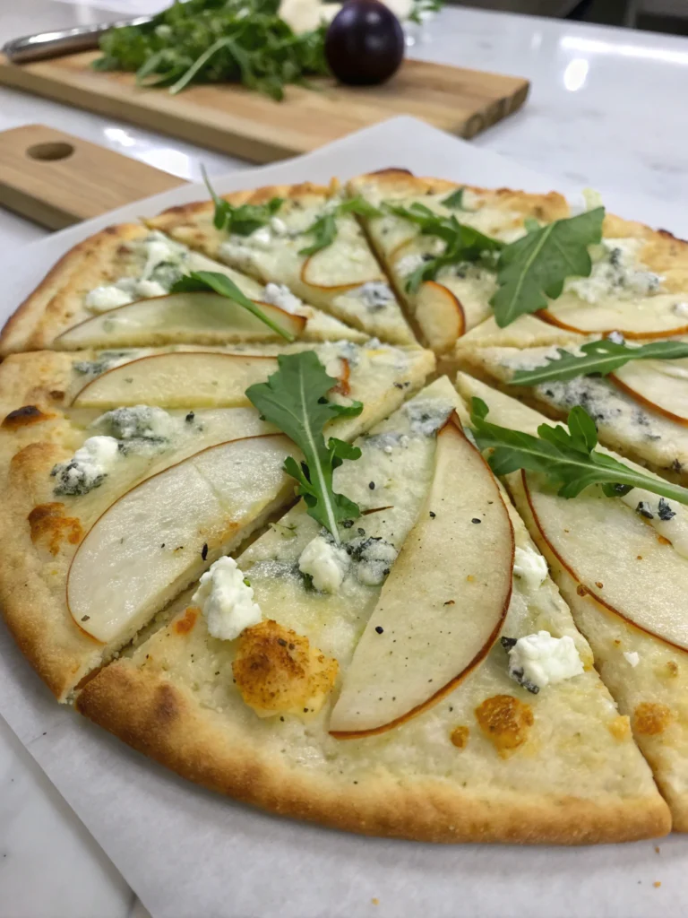 Quick Pear & Gorgonzola Pizza in 25 Minutes