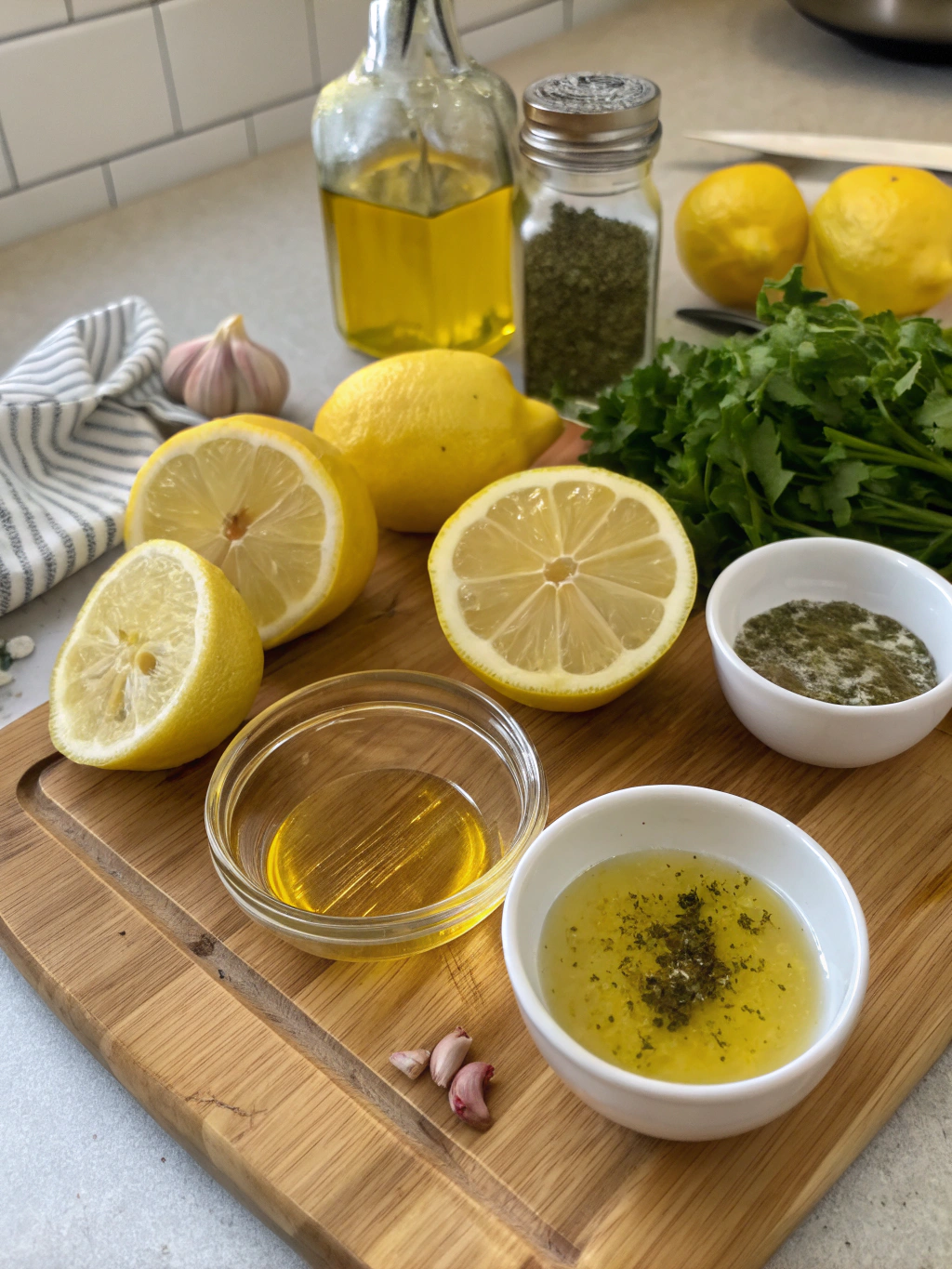 Lemon Vinaigrette Ingredients
