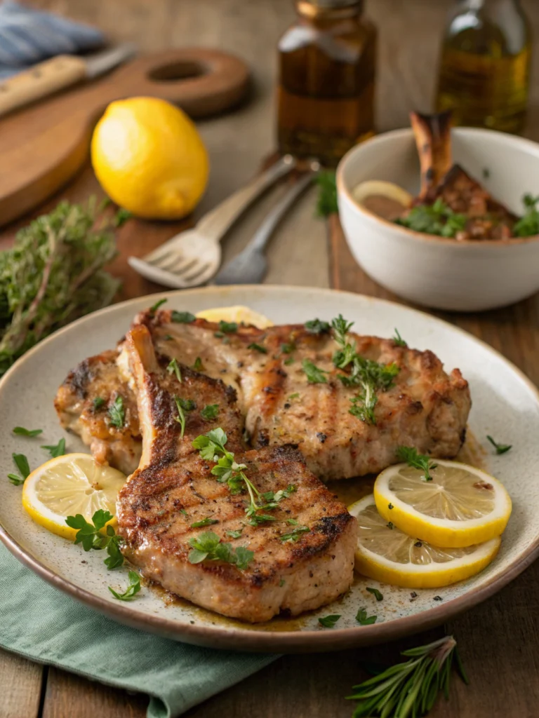 Easy 15-Minute Greek Pork Chops Recipe