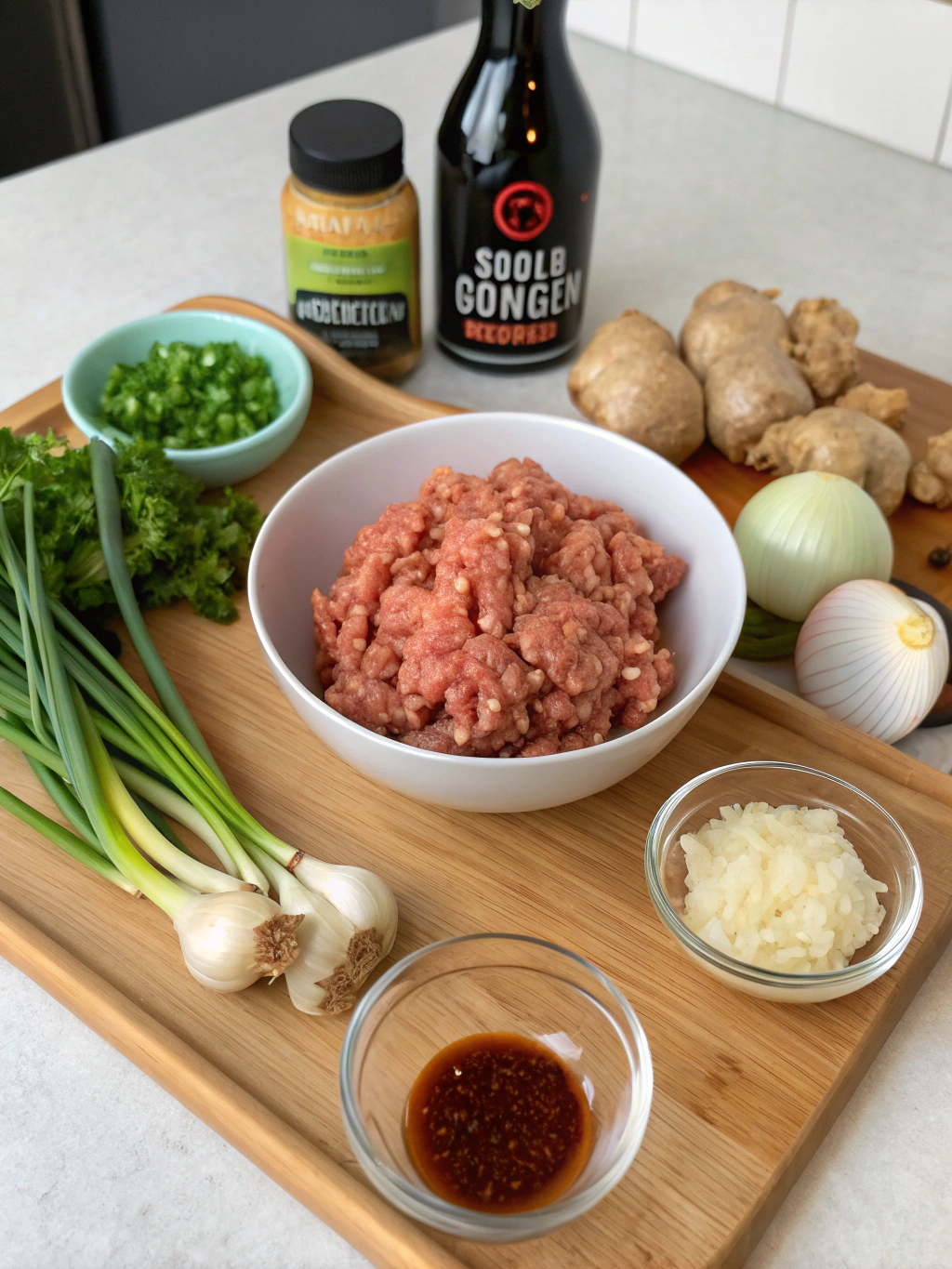 Korean Ground Turkey Bowl ingredients