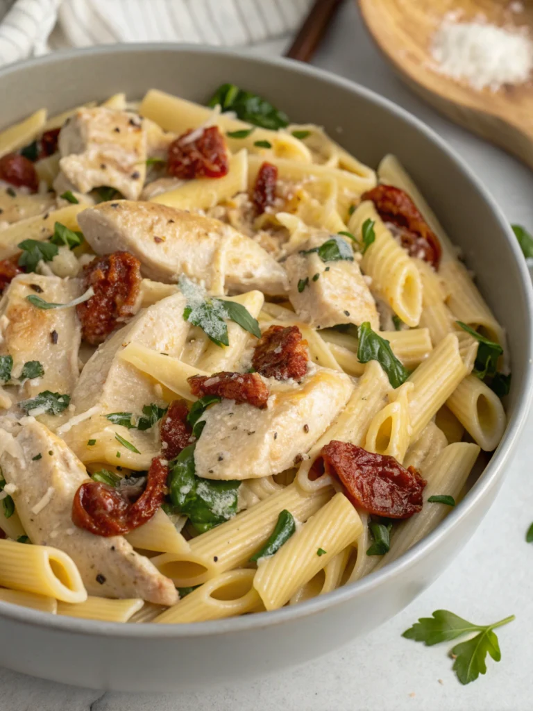 Easy 25-Minute Creamy Tuscan Chicken Pasta Recipe