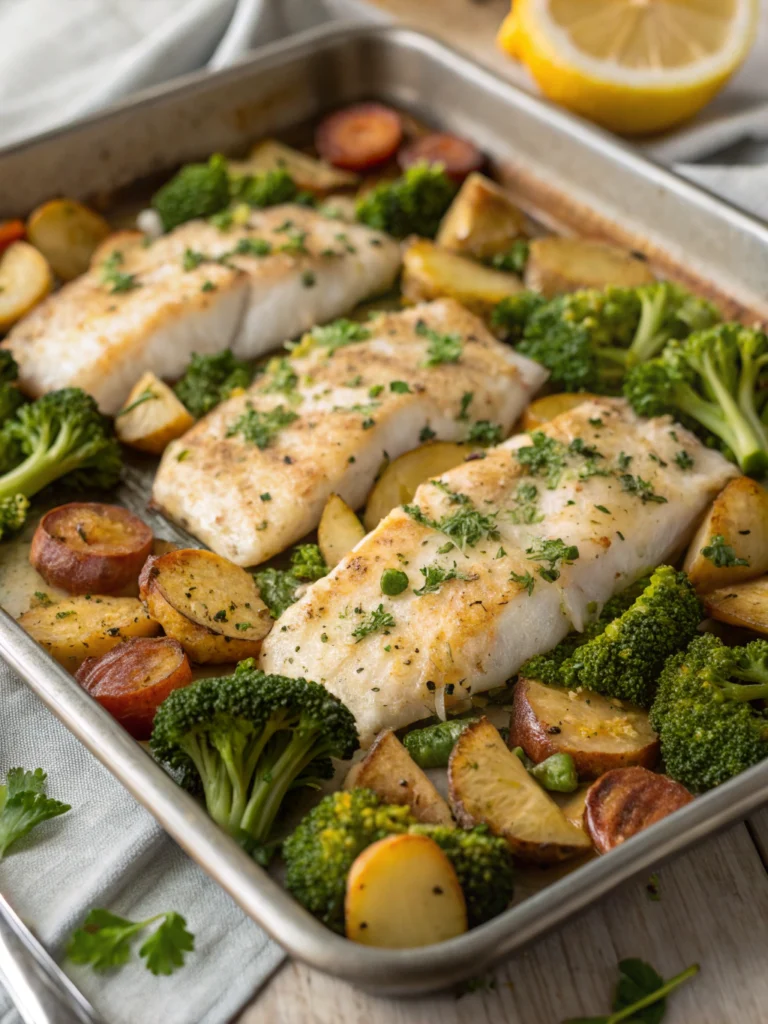 Easy 25-Minute Sheet Pan Chinese Cod Dinner