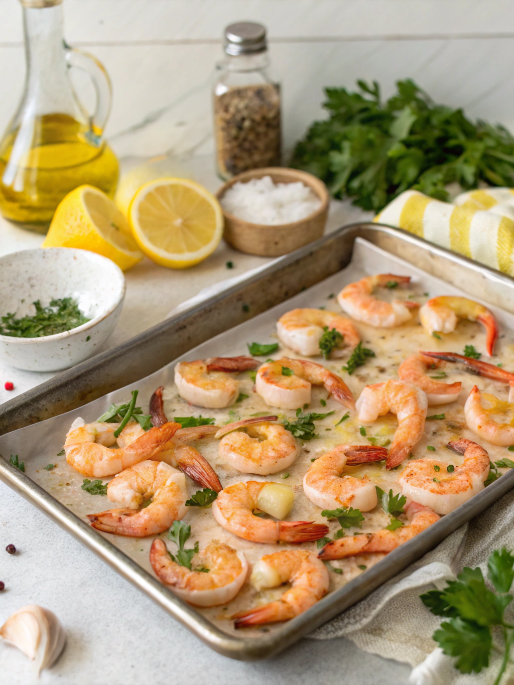 Easy 25-Minute Sheet Pan Chinese Shrimp Dinner